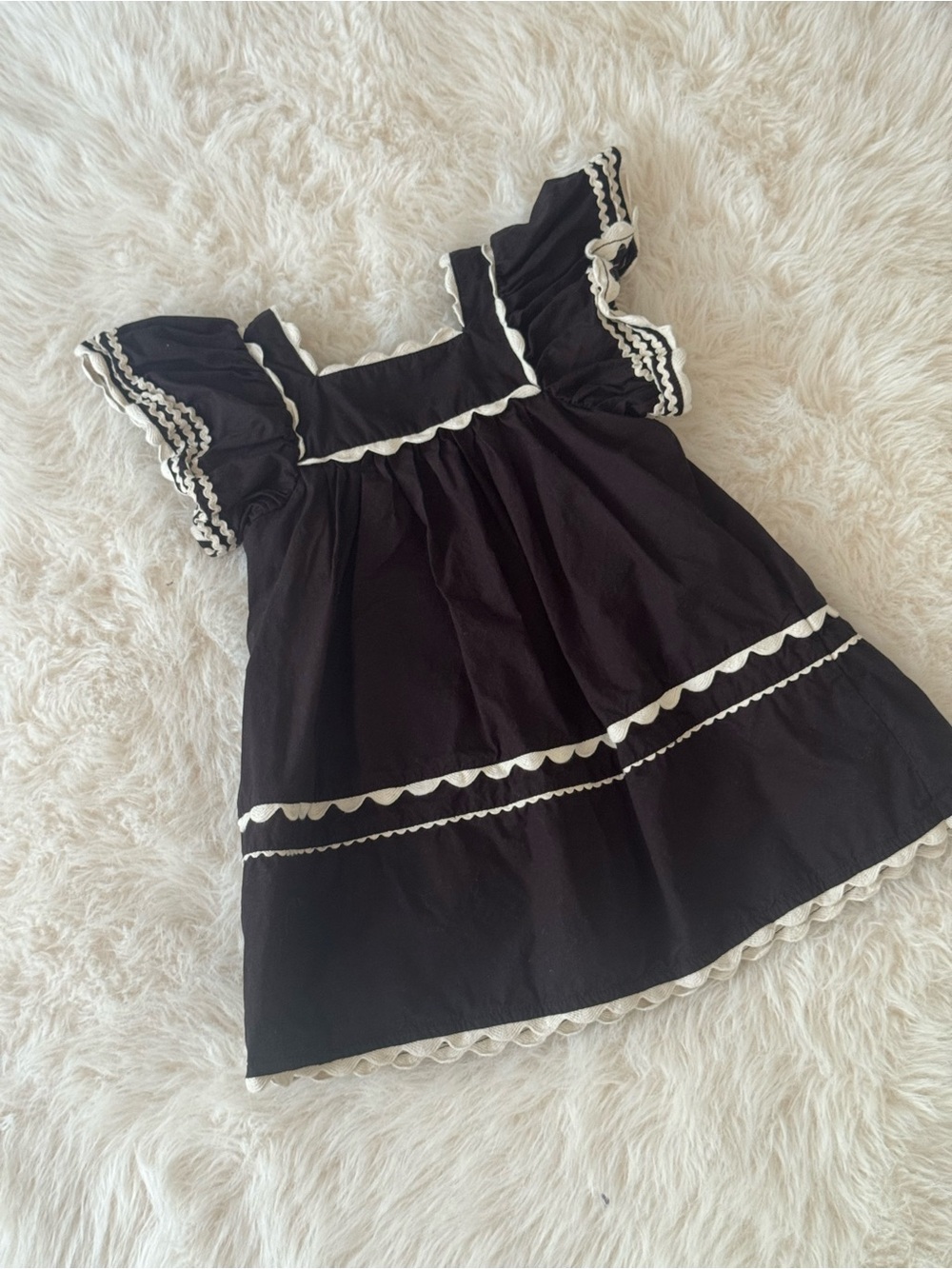Zara Toddler Girl Contrast Wave Dress